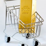 Goldbarren kaufen Einkaufswagen Shopping-Cart