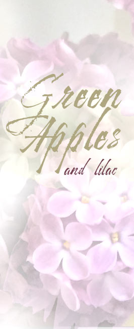 green apples and lilac