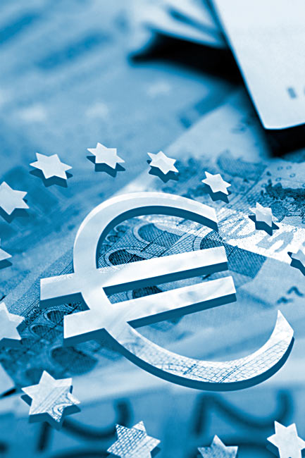 Euro-E Geldschein blau
