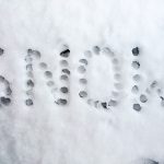 Snow Schrift im Schnee