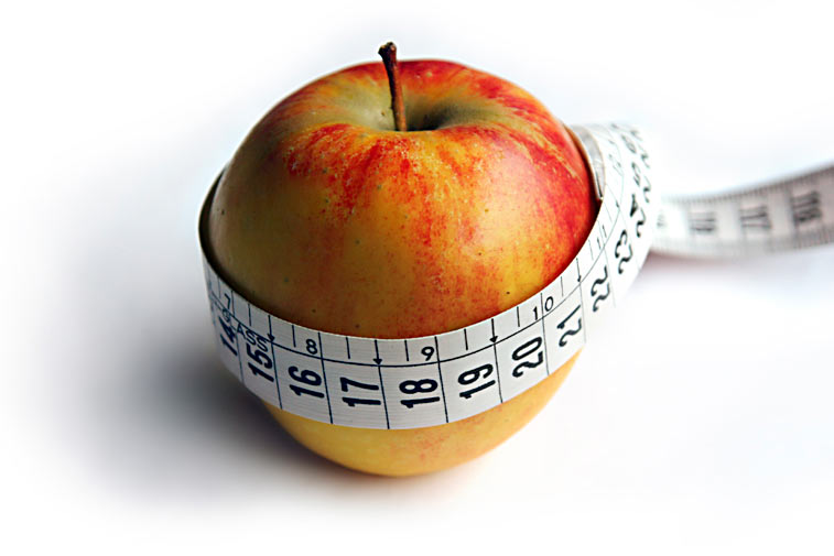 Apfel mit Massband