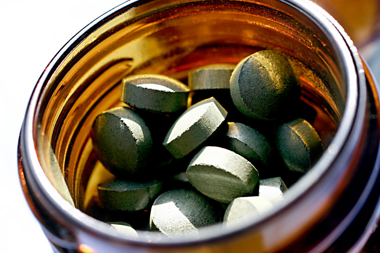 Spirulina Chlorella Algen-Tabletten