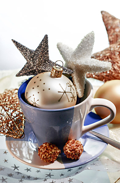 Weihnachtskugel Kaffeetasse Weihnachten Sterne