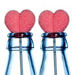 Valentinstag Zucker-Herzen Lutscher Grußkarte Liebe