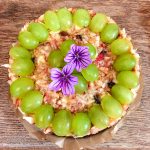 Apfelkuchen Apfeltorte Trauben-Torte Rohkost Malvenblüten