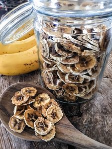 Gedörrte Trocken-Früchte Vorrats-Glas Rohkost Bananen-Chips Dörrautomat Dörrgerät