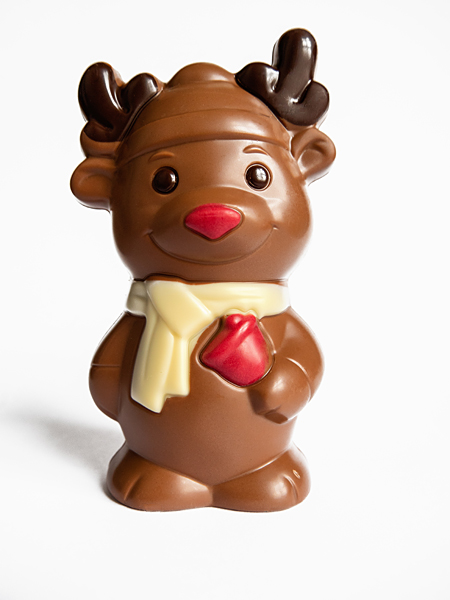 Schokoladenfigur Hirsch Elch Rentier Rudoph Weihnachten