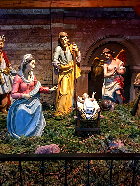 Weihnachten Krippe Dom Mainz Maria Josef Jesuskind