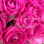 Rosa Rosen Muttertagsgrüße Alles Liebe pink